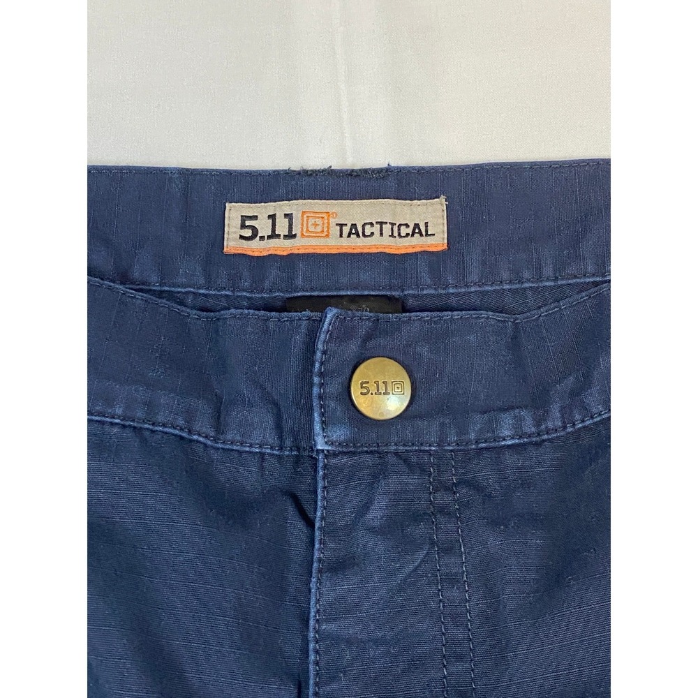 5.11 Tactical Mens Navy Blue Ripstop Cargo Pants 38x30 Multi-Pocket‎ Utility